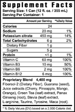 A.C.T. Supplement Facts - Grab and Go Cans